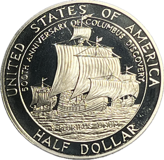 1492-1992 (S) Clad Proof Columbus Commemorative Half Dollars