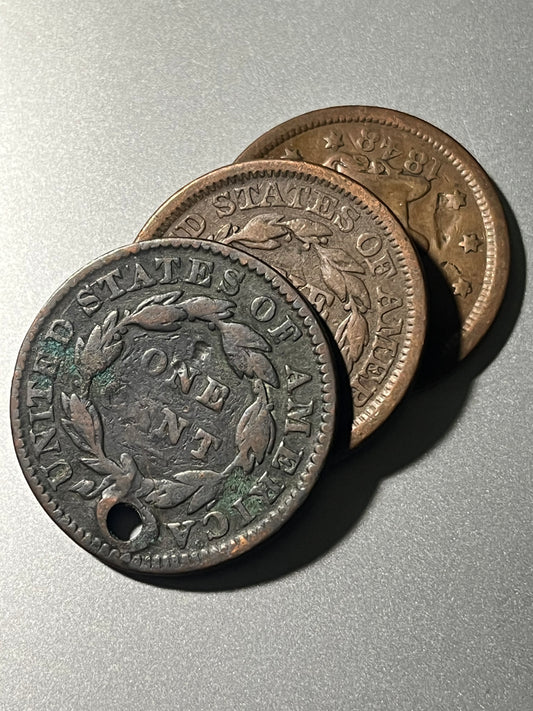 1816-1856 Cull/Damaged U.S. Copper Large Cents